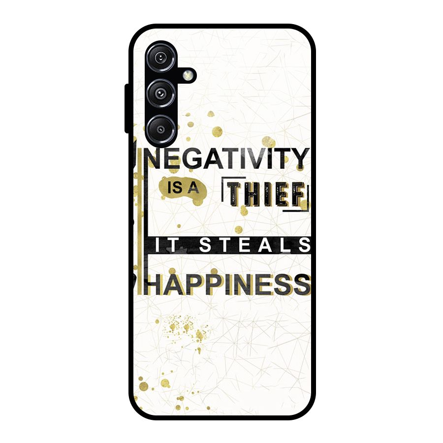 Negativity Thief Glass Back Case for Galaxy M34 5G