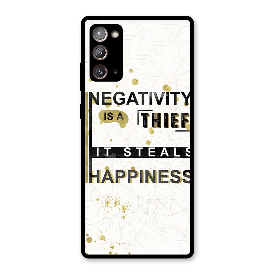 Negativity Thief Glass Back Case for Galaxy Note 20