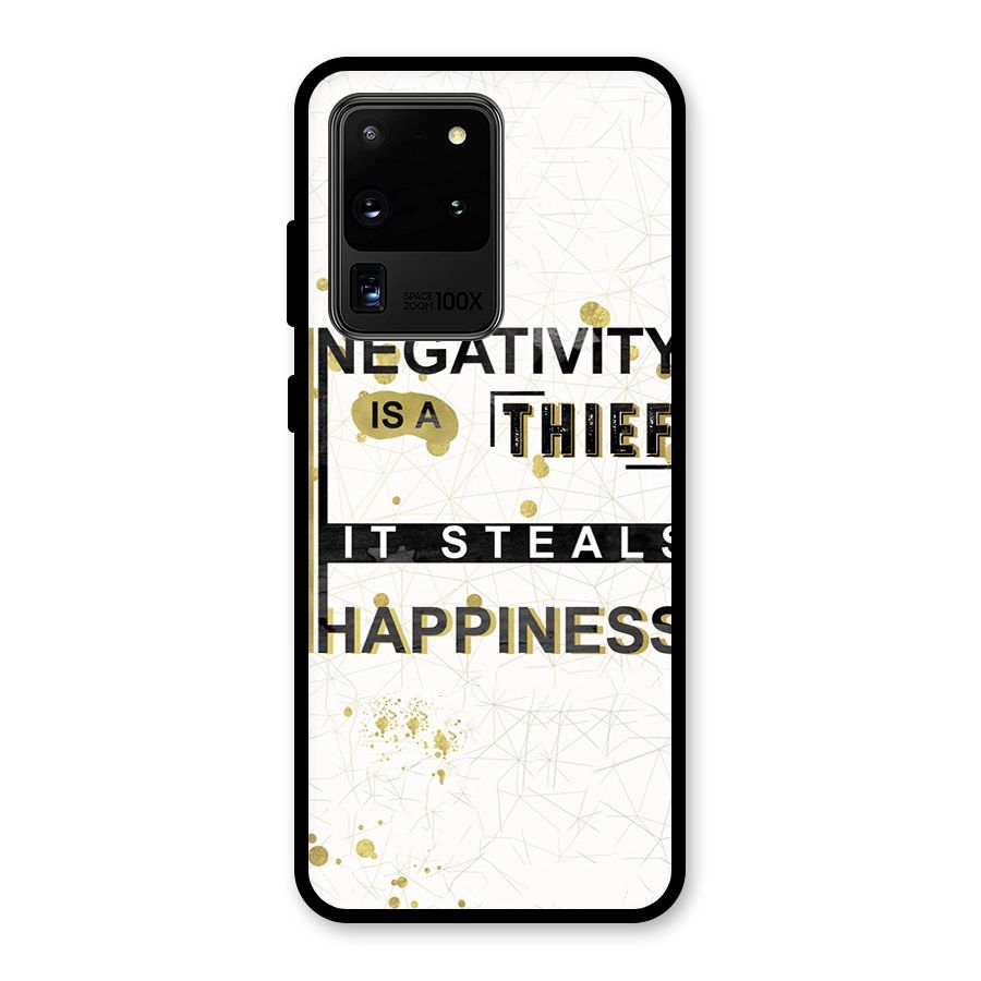 Negativity Thief Glass Back Case for Galaxy S20 Ultra