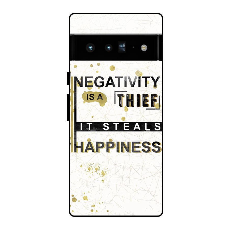 Negativity Thief Glass Back Case for Google Pixel 6 Pro