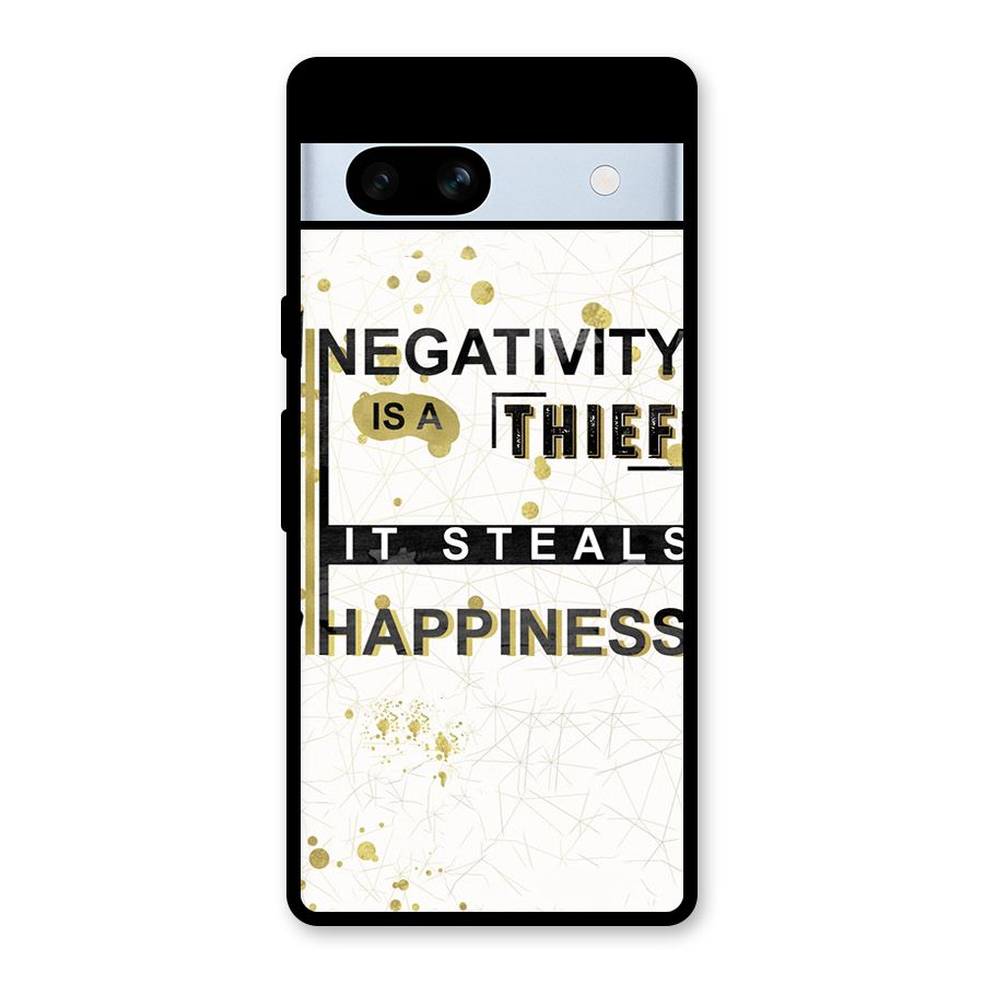 Negativity Thief Glass Back Case for Google Pixel 7a