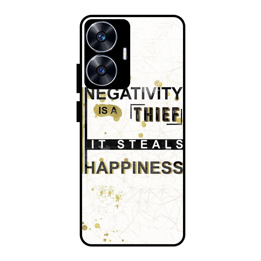 Negativity Thief Glass Back Case for Realme Narzo N55