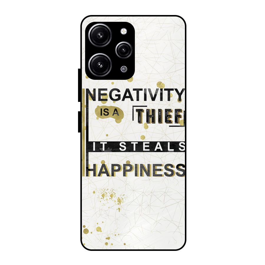 Negativity Thief Glass Back Case for Redmi 12 4G