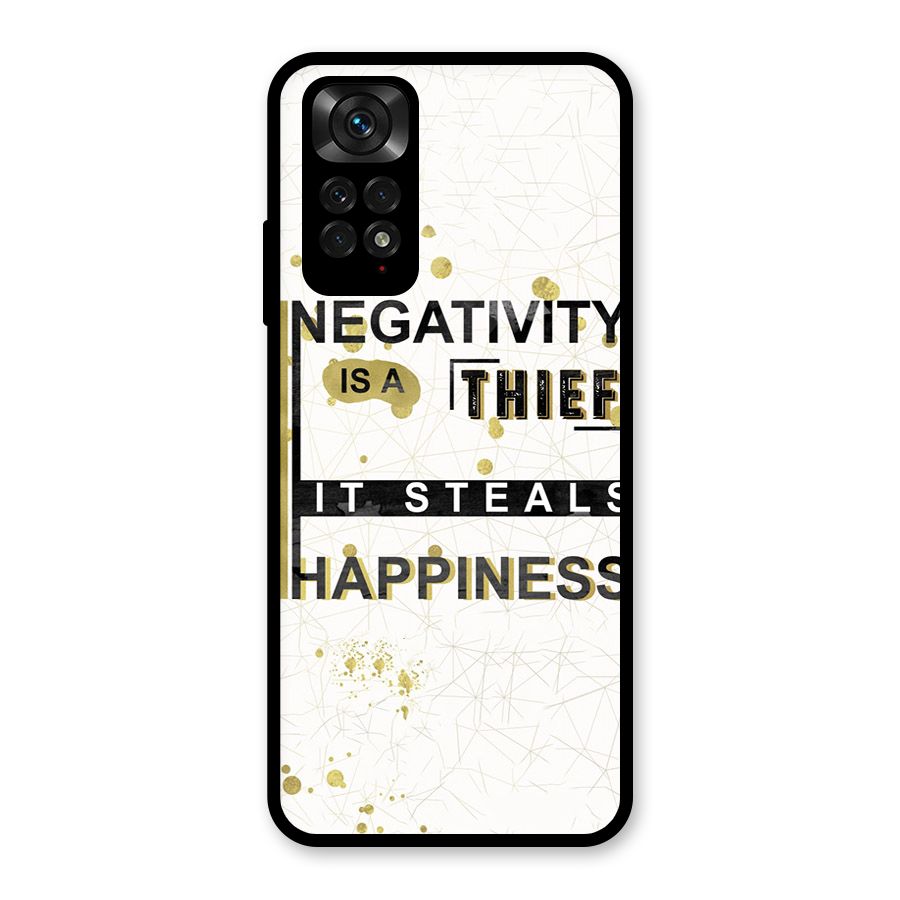 Negativity Thief Glass Back Case for Redmi Note 11S