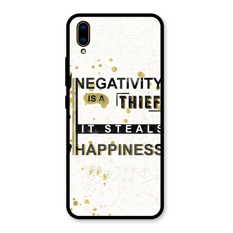 Negativity Thief Glass Back Case for Vivo V11 Pro