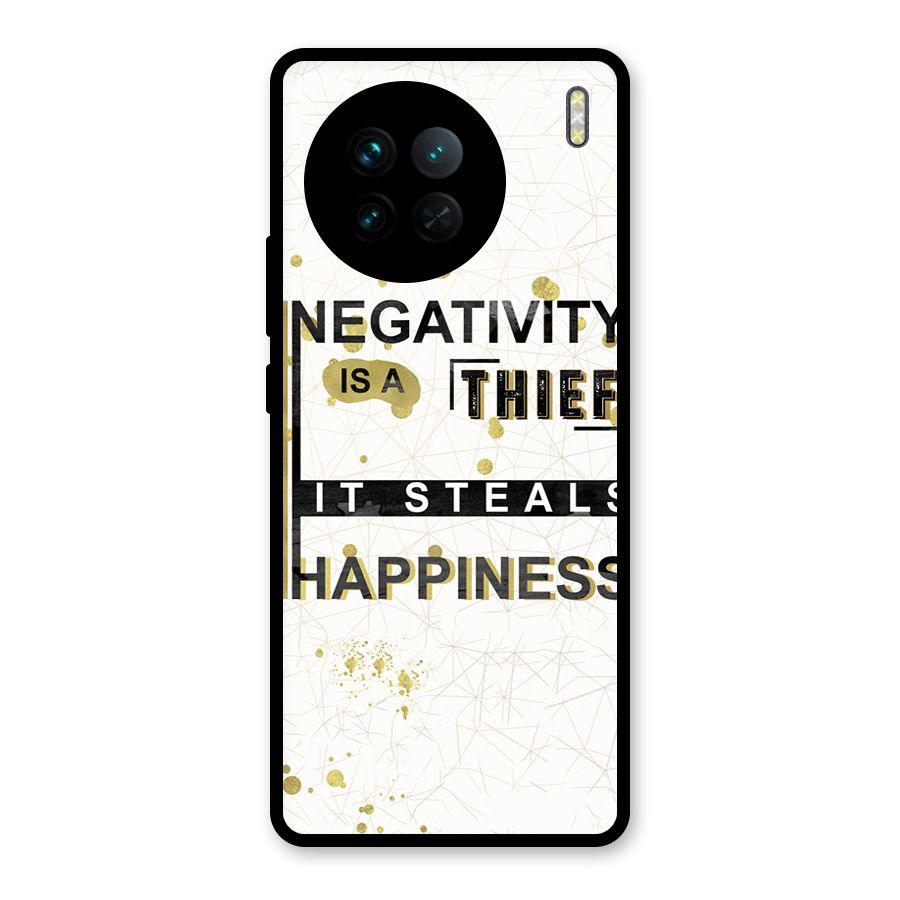 Negativity Thief Glass Back Case for Vivo X90