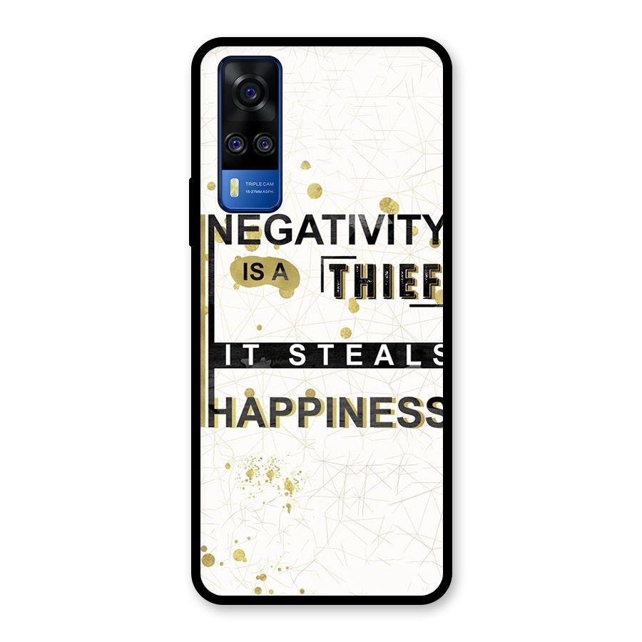 Negativity Thief Glass Back Case for Vivo Y31