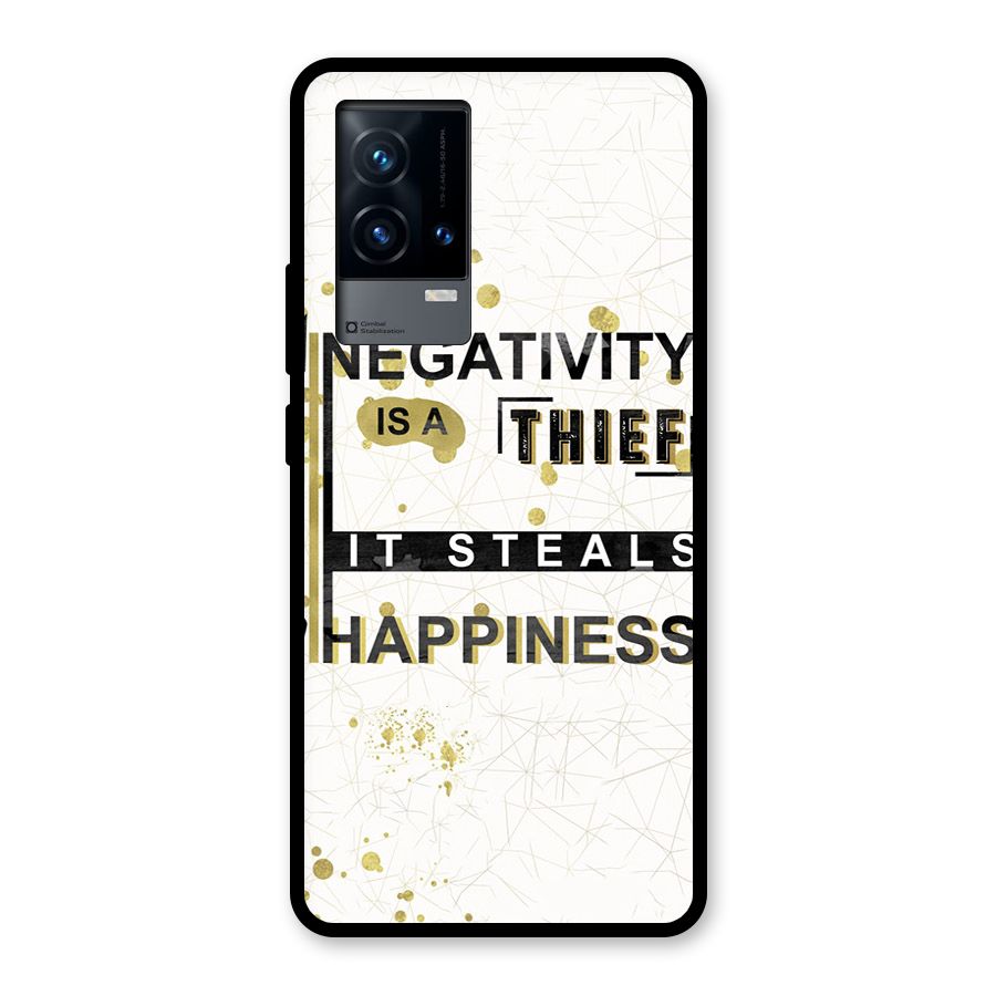 Negativity Thief Glass Back Case for iQOO 9 5G