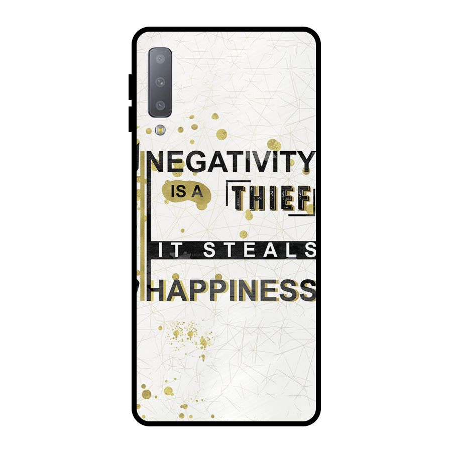 Negativity Thief Metal Back Case for Galaxy A7 (2018)
