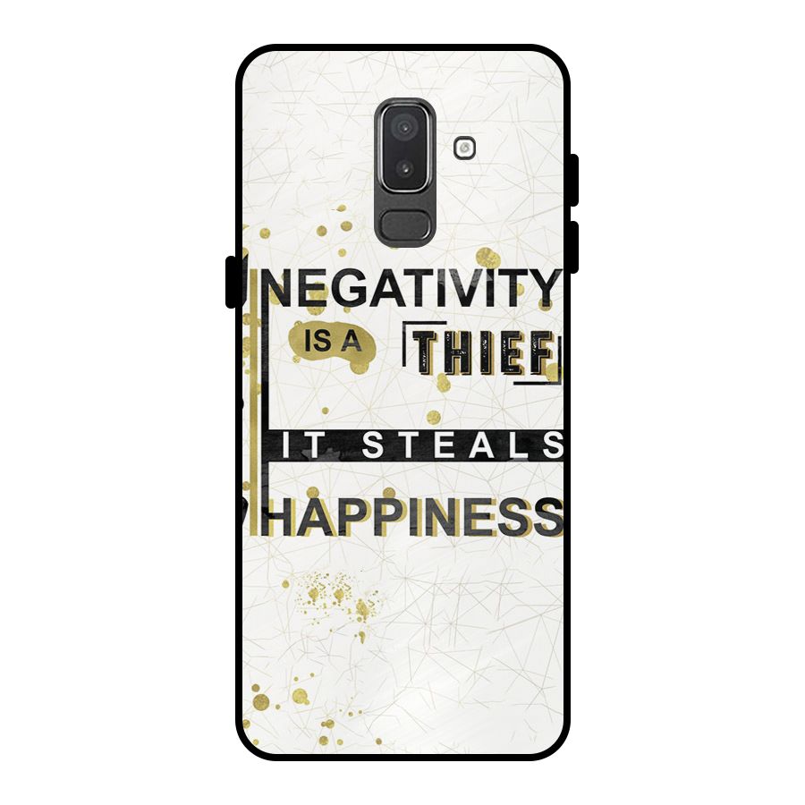 Negativity Thief Metal Back Case for Galaxy On8 (2018)