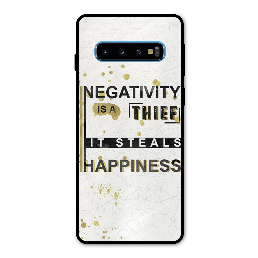 Negativity Thief Metal Back Case for Galaxy S10