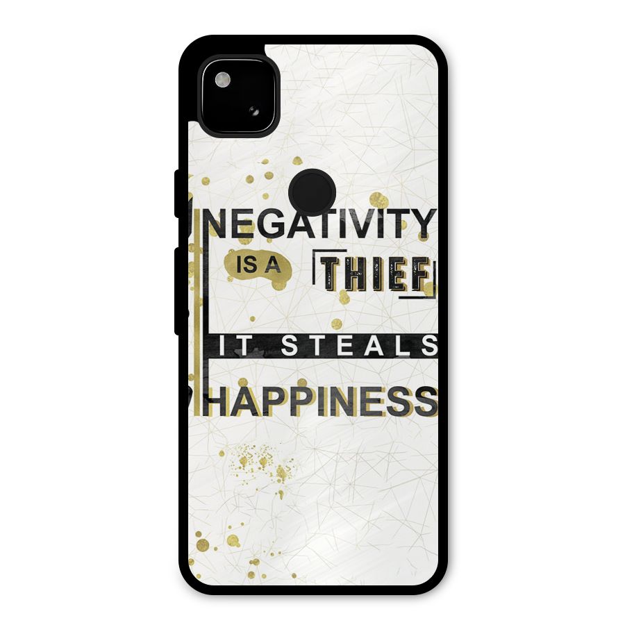 Negativity Thief Metal Back Case for Google Pixel 4a