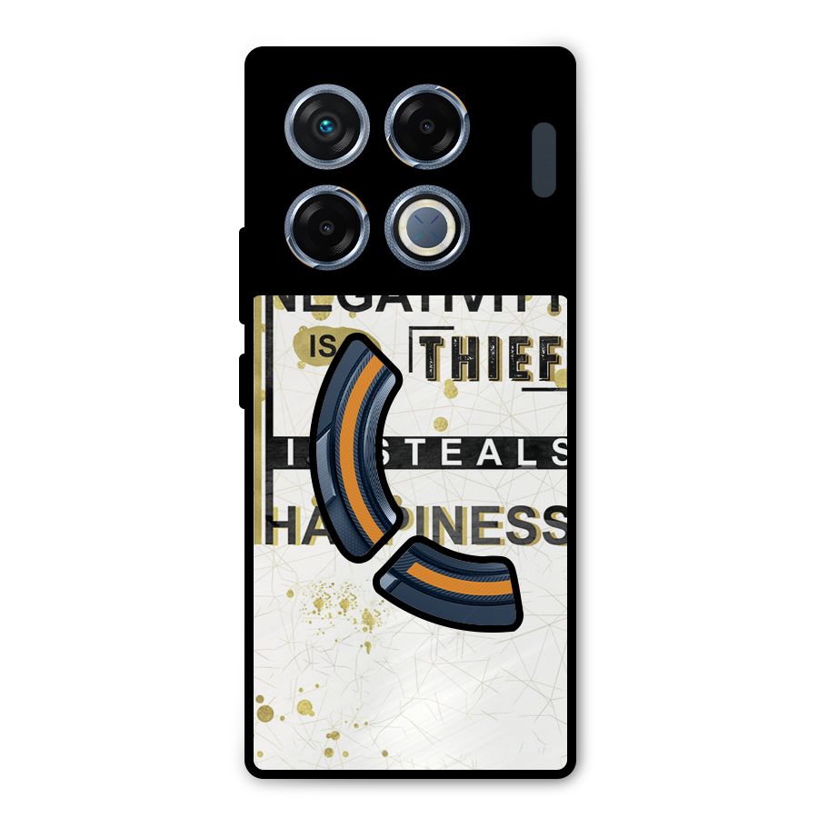 Negativity Thief Metal Back Case for Infinix GT 20 Pro