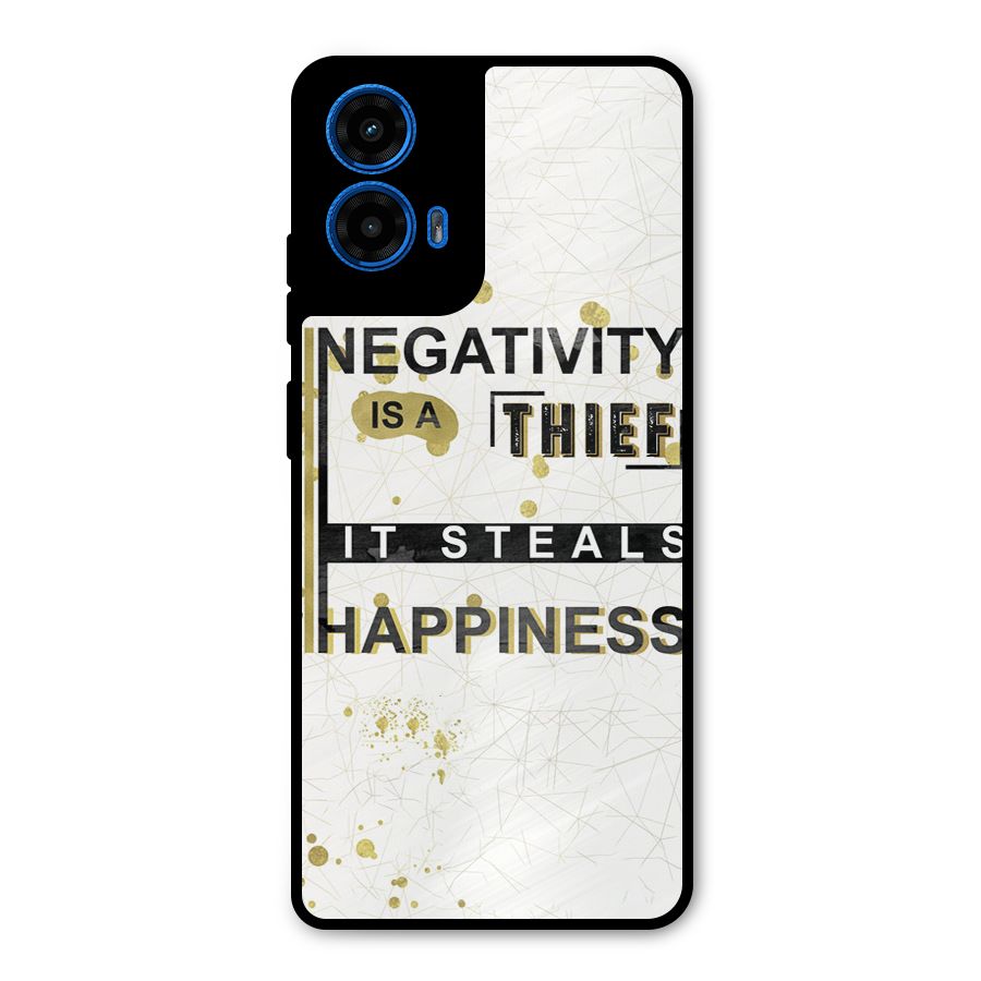 Negativity Thief Metal Back Case for Moto G45