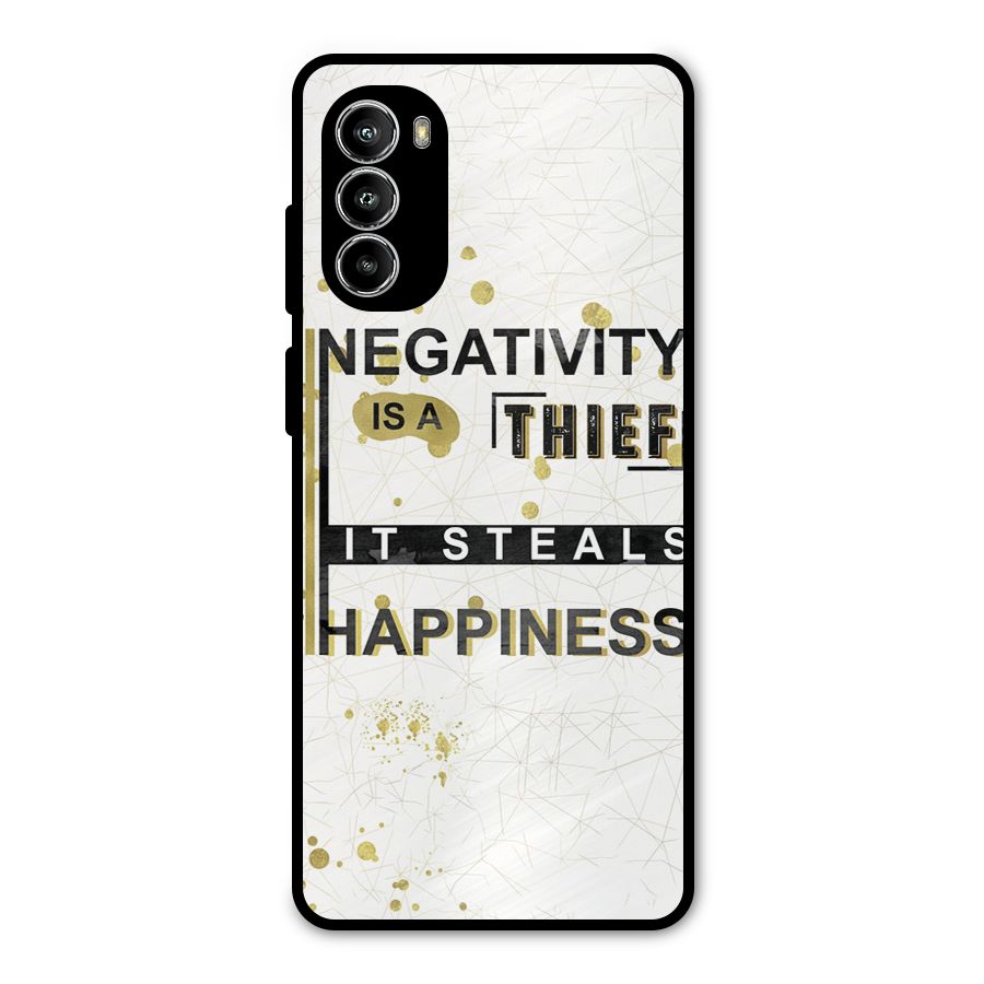Negativity Thief Metal Back Case for Moto G52