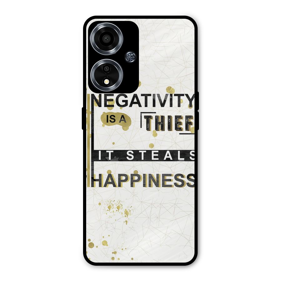 Negativity Thief Metal Back Case for Oppo A59