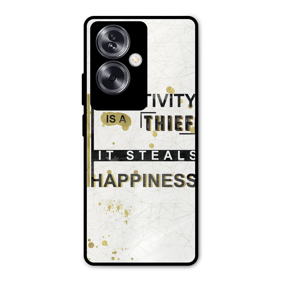 Negativity Thief Metal Back Case for Oppo A79 5G