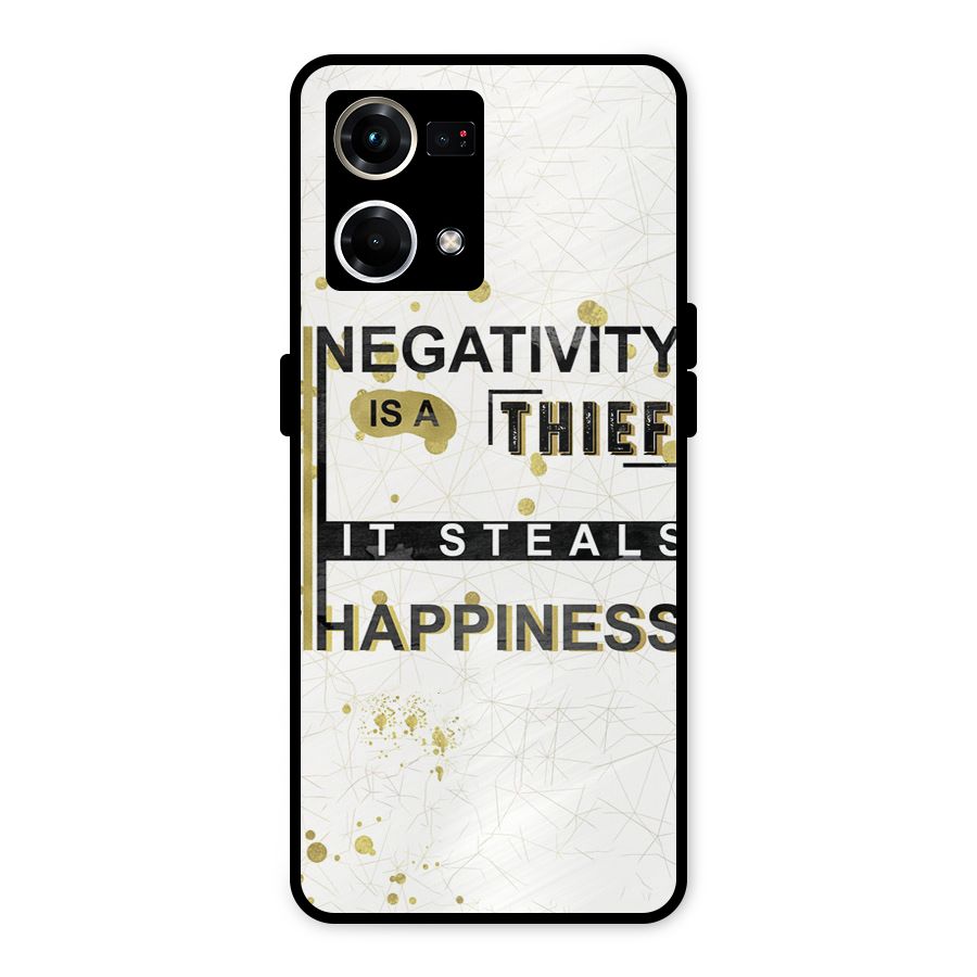 Negativity Thief Metal Back Case for Oppo F21s Pro 4G