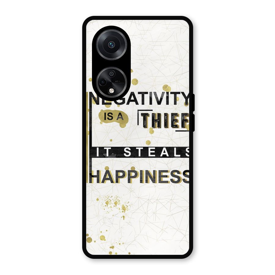 Negativity Thief Metal Back Case for Oppo F23