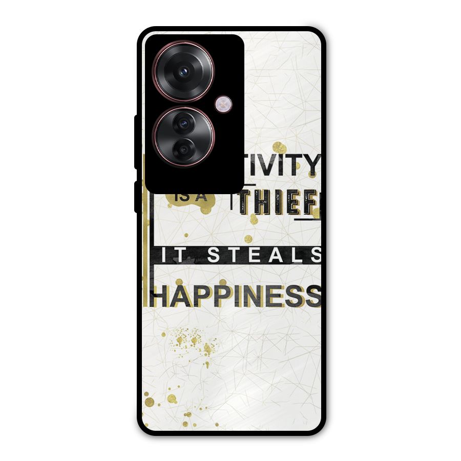 Negativity Thief Metal Back Case for Oppo F25 Pro