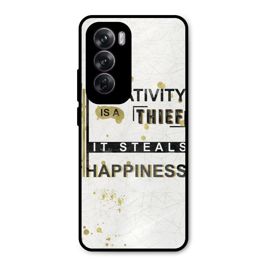 Negativity Thief Metal Back Case for Oppo Reno12 Pro