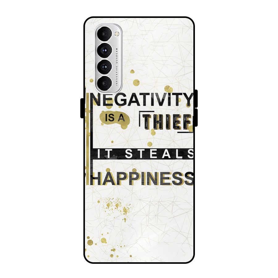 Negativity Thief Metal Back Case for Oppo Reno4 Pro