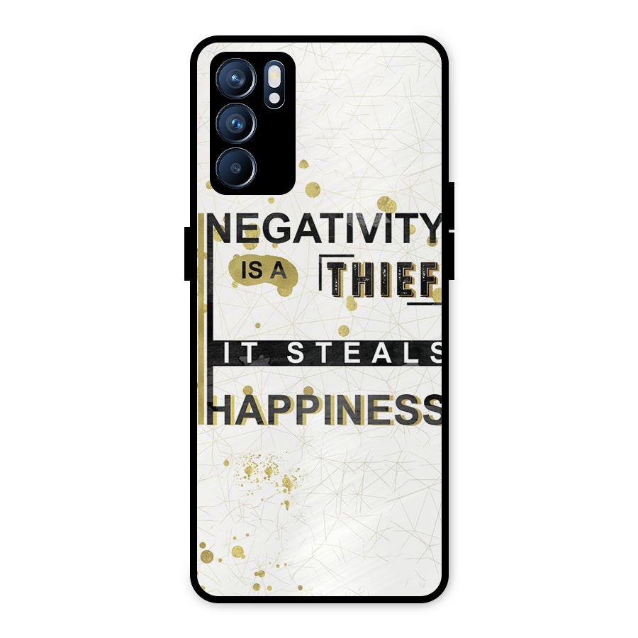 Negativity Thief Metal Back Case for Oppo Reno6 5G