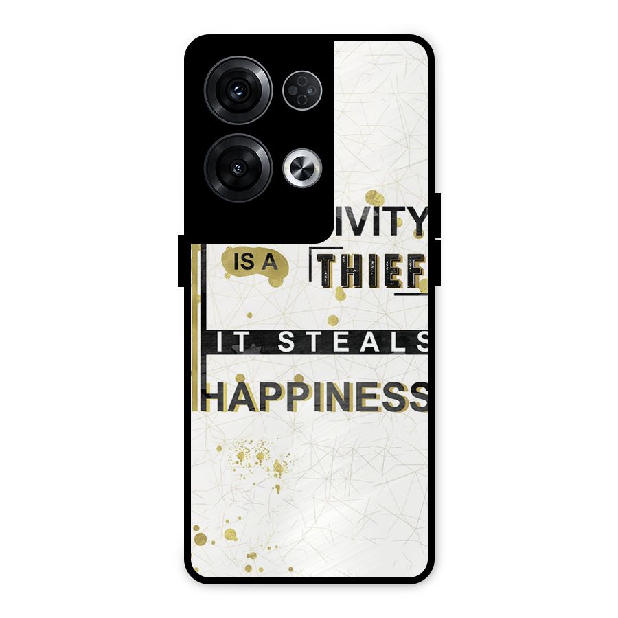Negativity Thief Metal Back Case for Oppo Reno8 Pro 5G