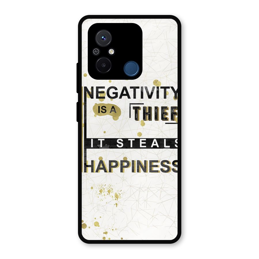 Negativity Thief Metal Back Case for Poco C55