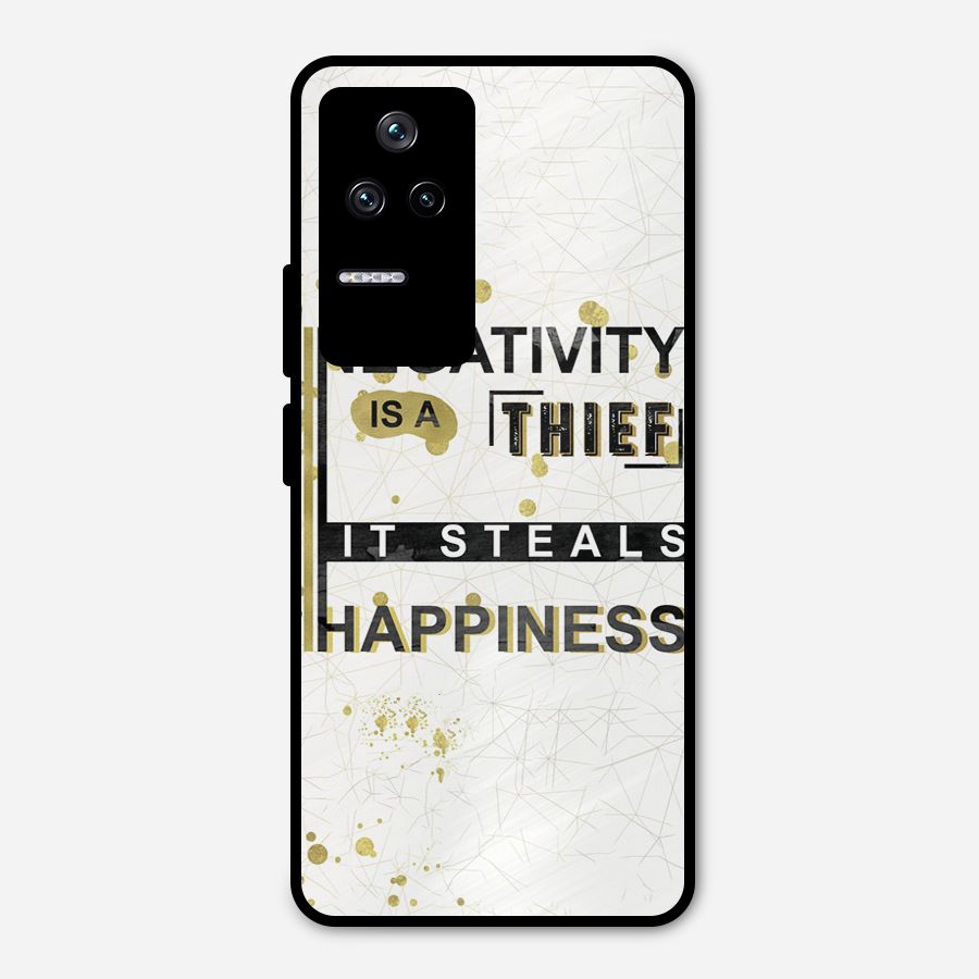 Negativity Thief Metal Back Case for Poco F4 5G