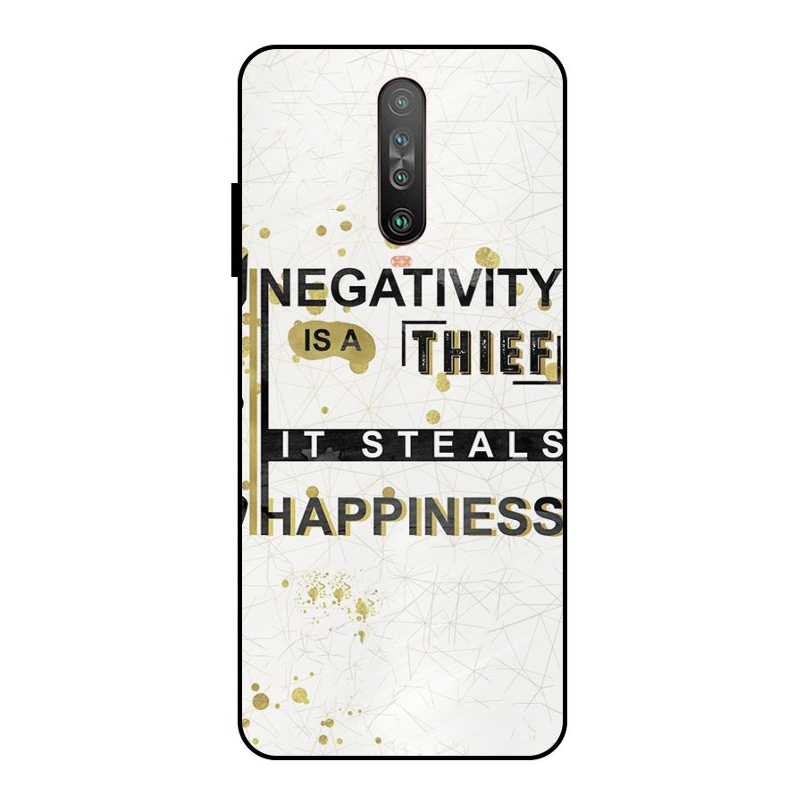 Negativity Thief Metal Back Case for Poco X2