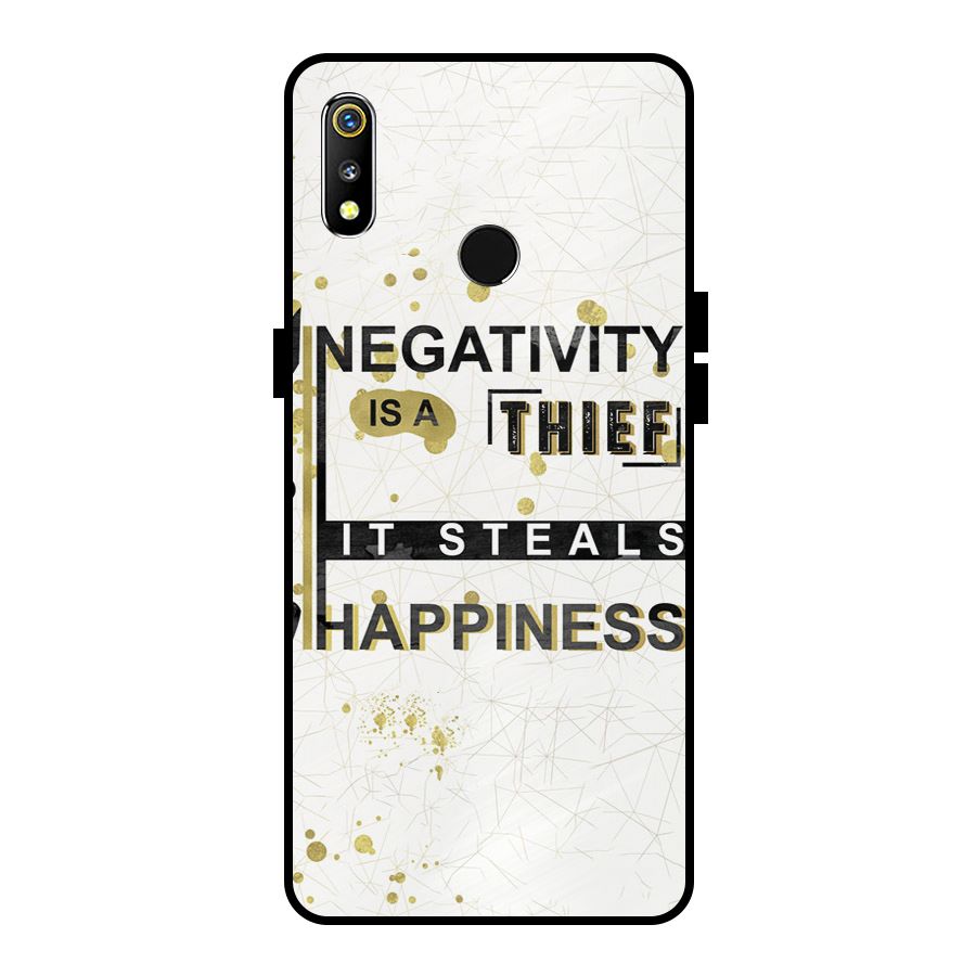 Negativity Thief Metal Back Case for Realme 3i