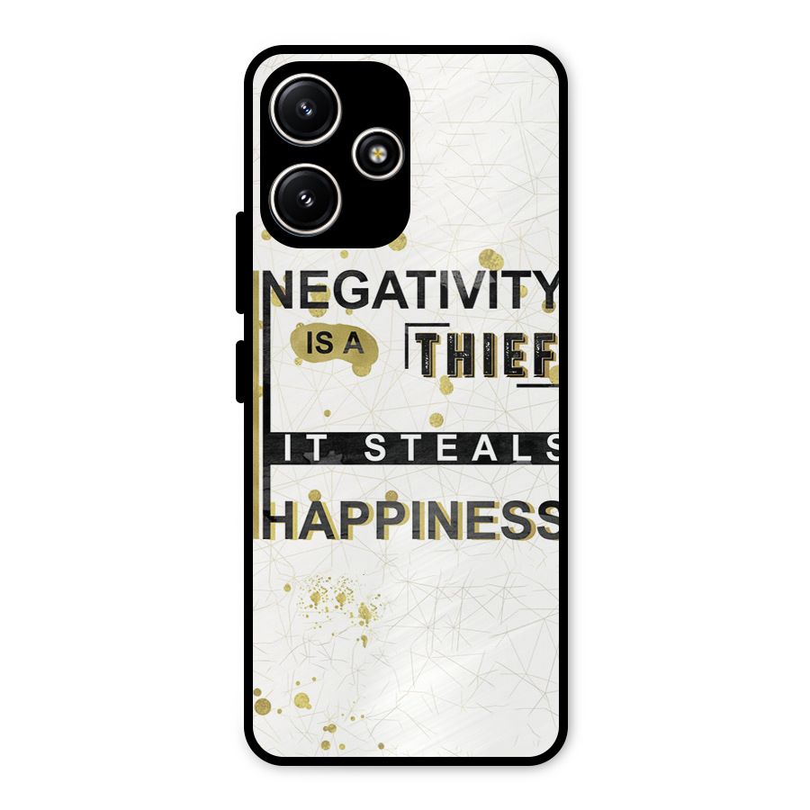 Negativity Thief Metal Back Case for Redmi 12 5G