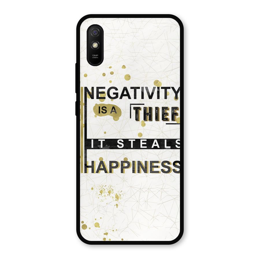 Negativity Thief Metal Back Case for Redmi 9a