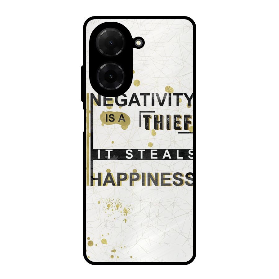 Negativity Thief Metal Back Case for Redmi A5 4G