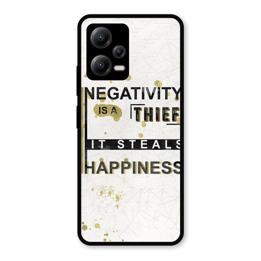 Negativity Thief Metal Back Case for Redmi Note 12 5G
