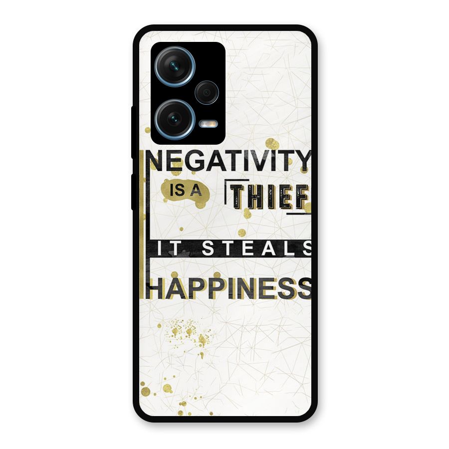 Negativity Thief Metal Back Case for Redmi Note 12 Pro Plus 5G