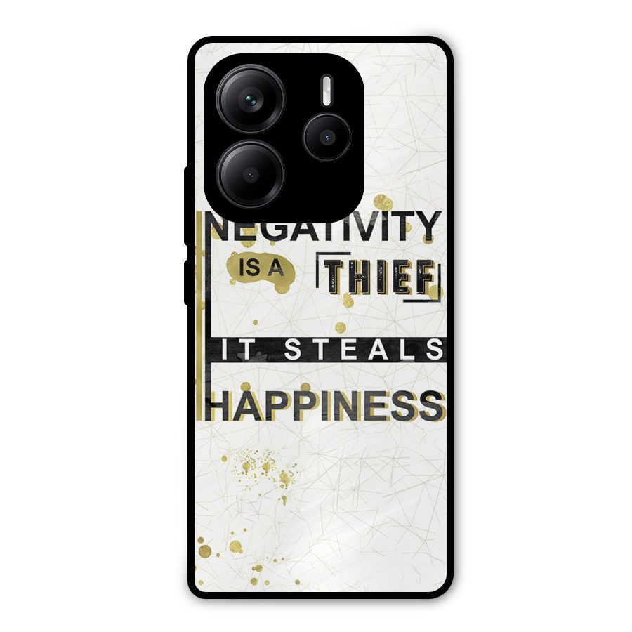 Negativity Thief Metal Back Case for Redmi Note 14 5G