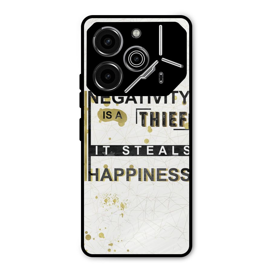 Negativity Thief Metal Back Case for Tecno Pova 6 Pro