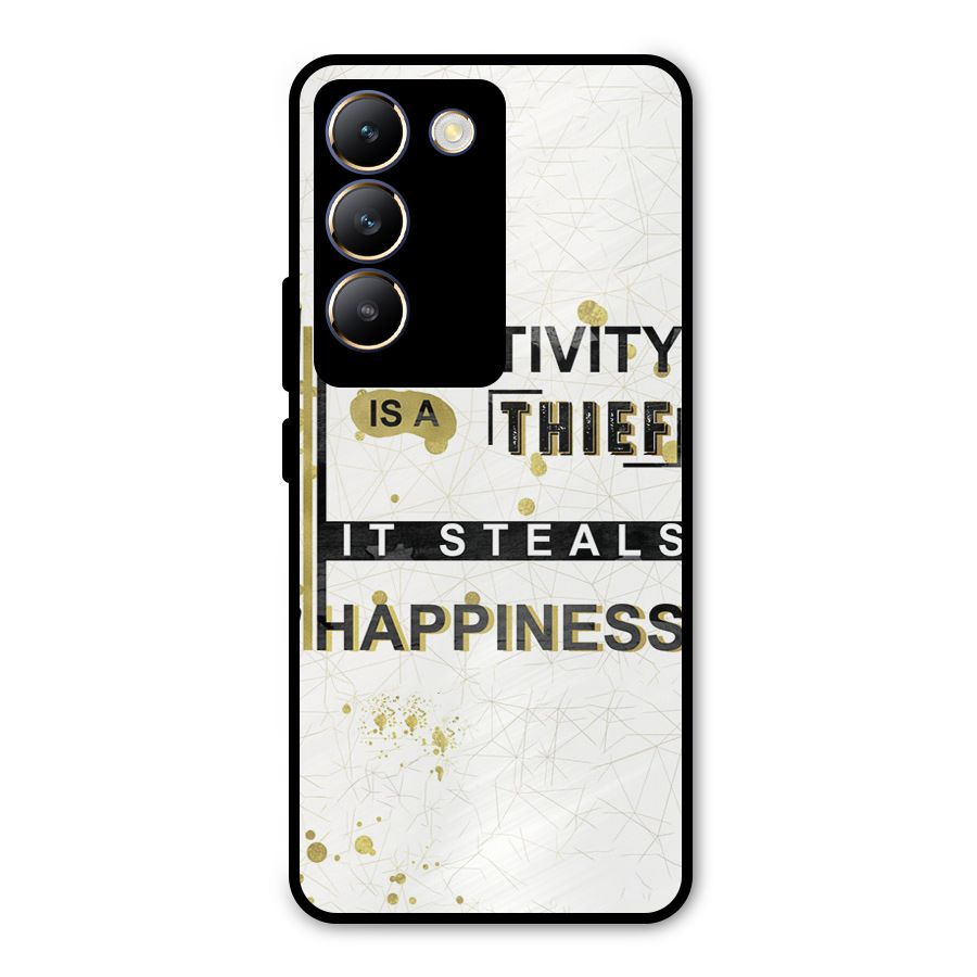 Negativity Thief Metal Back Case for Vivo T3 5G