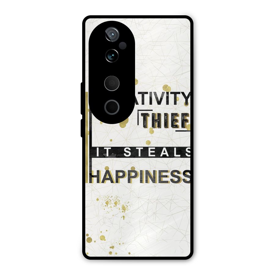 Negativity Thief Metal Back Case for Vivo T3 Ultra