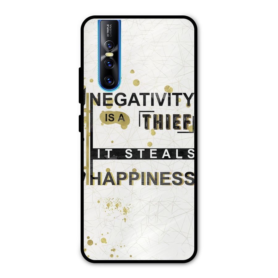 Negativity Thief Metal Back Case for Vivo V15 Pro