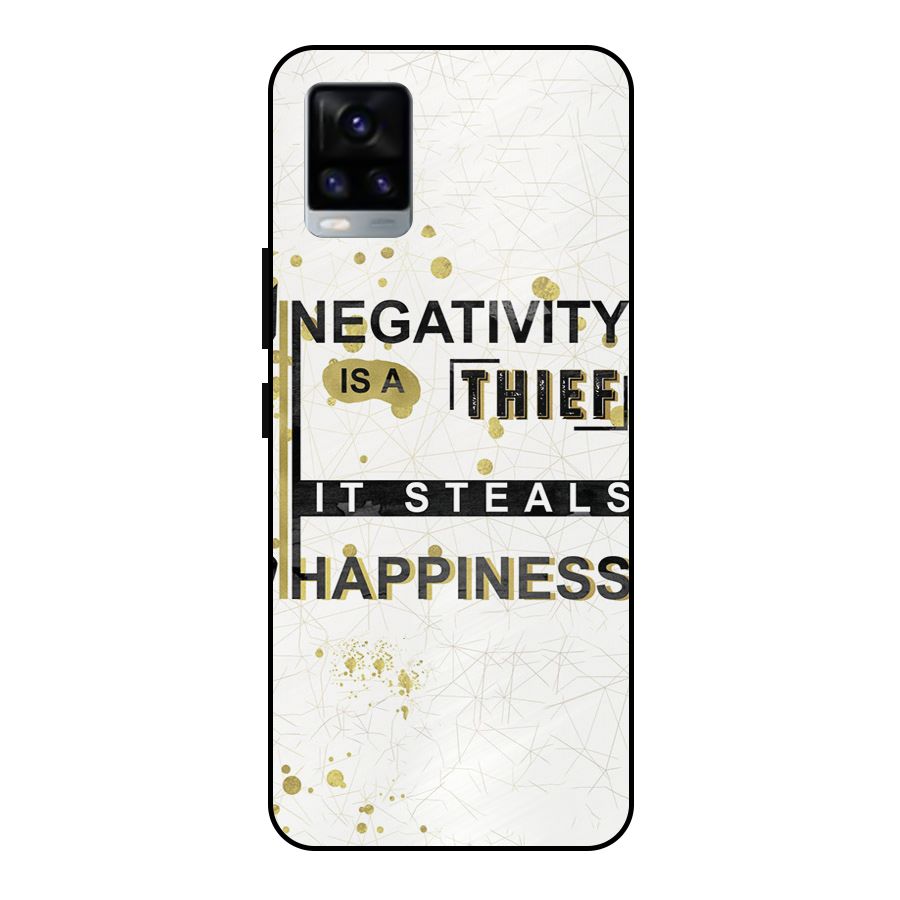 Negativity Thief Metal Back Case for Vivo V20 2021