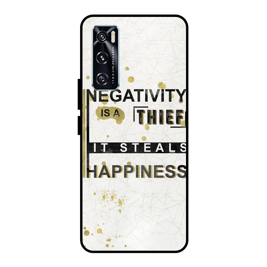 Negativity Thief Metal Back Case for Vivo V20 SE