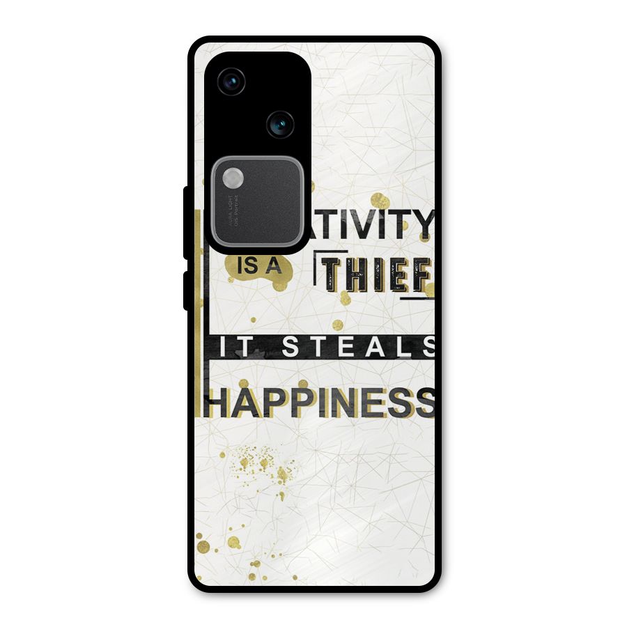 Negativity Thief Metal Back Case for Vivo V30 Pro