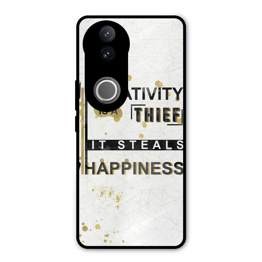 Negativity Thief Metal Back Case for Vivo V50e