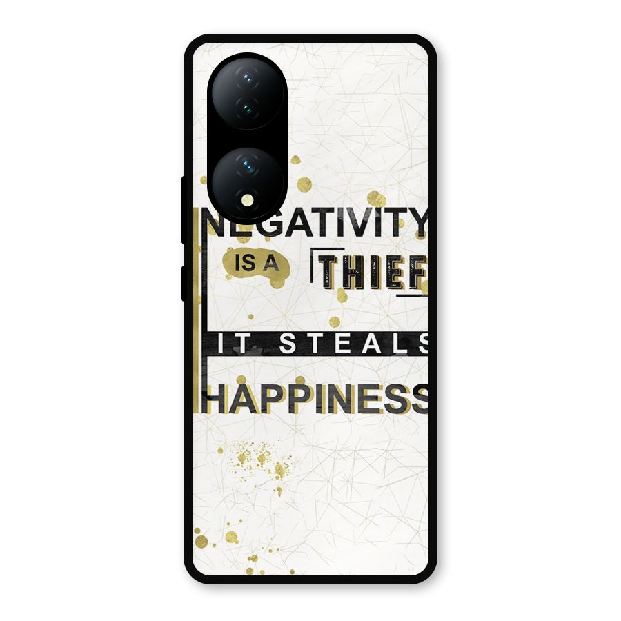 Negativity Thief Metal Back Case for Vivo Y100a