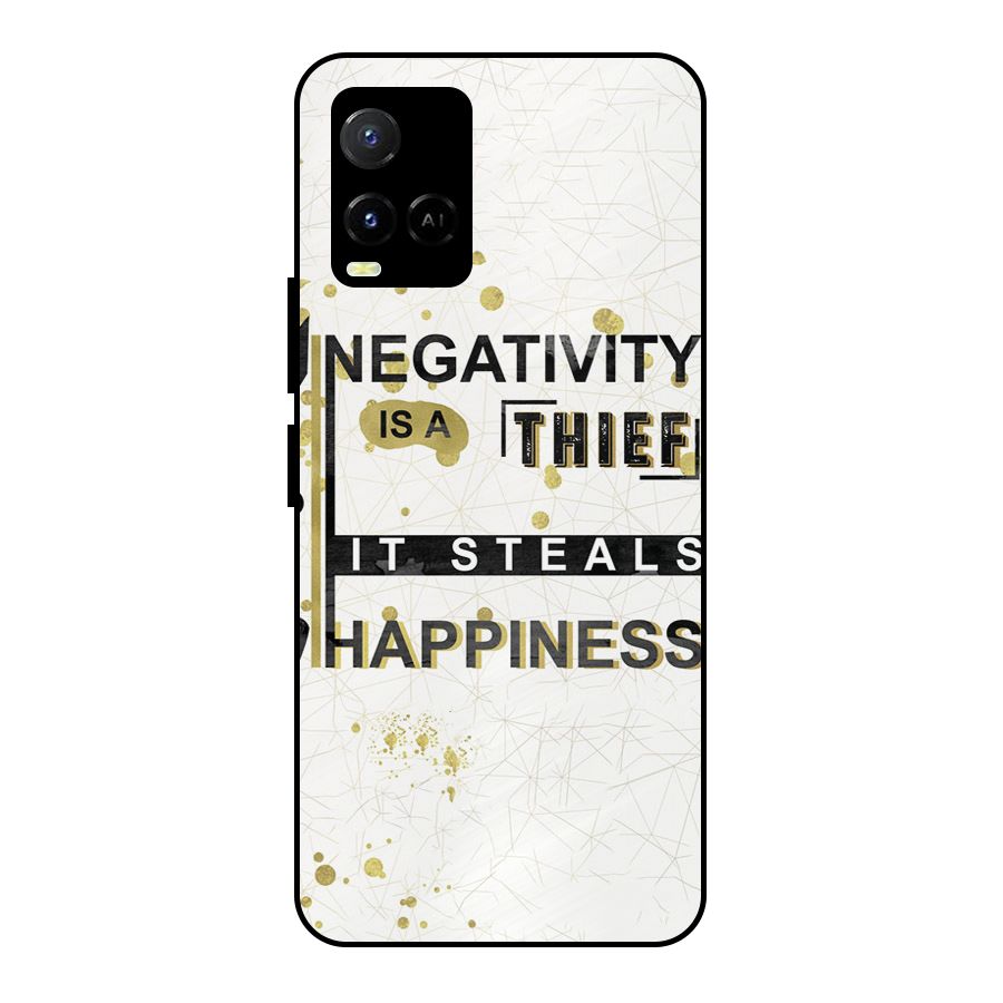 Negativity Thief Metal Back Case for Vivo Y21 2021