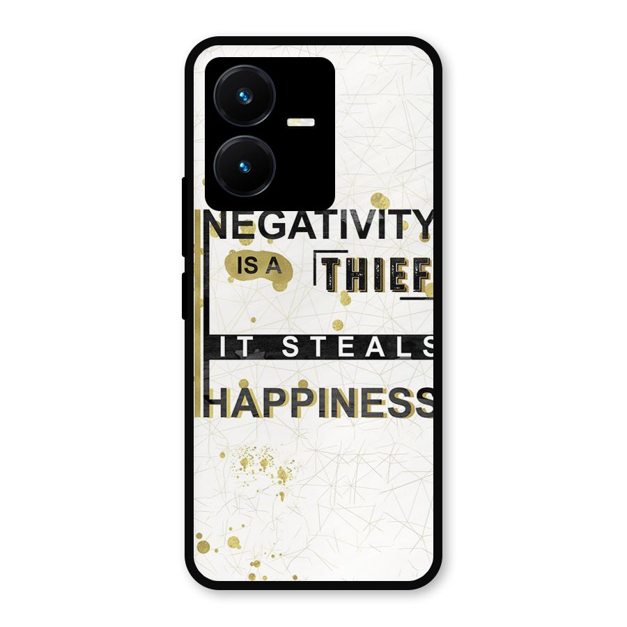 Negativity Thief Metal Back Case for Vivo Y22