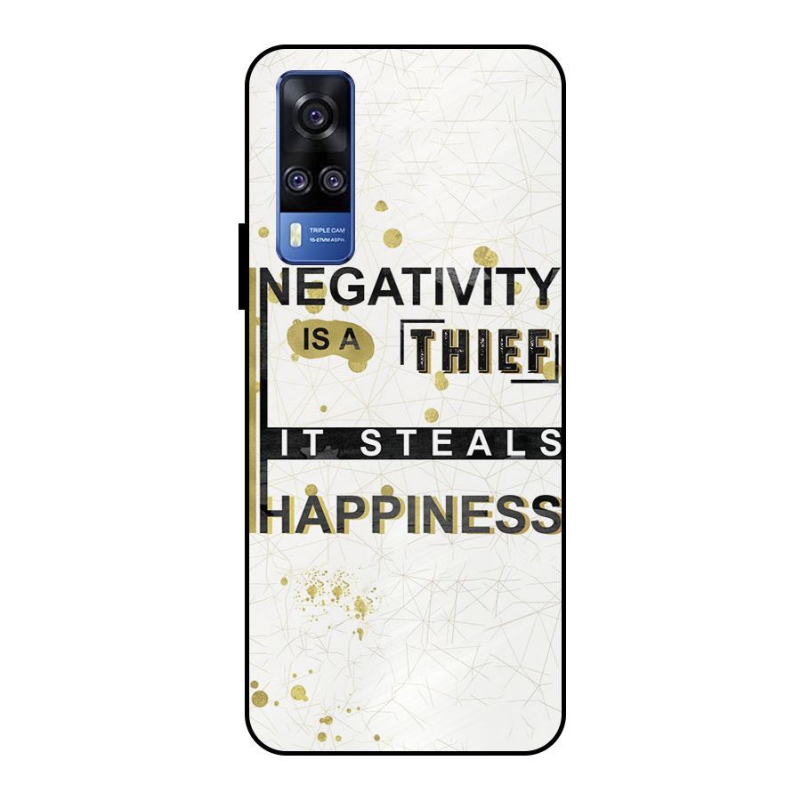 Negativity Thief Metal Back Case for Vivo Y51
